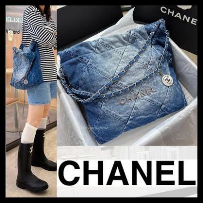 【希少☆色落ちデニムで爽やかに】CHANEL 22 デニムバックパック